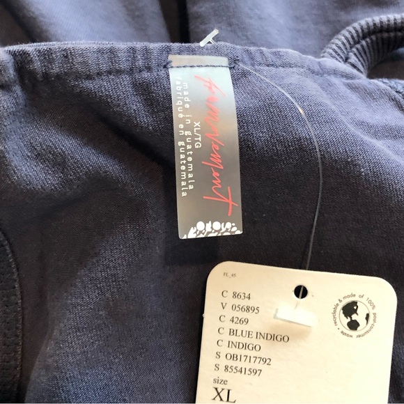 Free People Hot Shot Mini Dress With Pockets In Blue Indigo. NWOT! Sz XS,S,M,XL - Picture 11 of 12